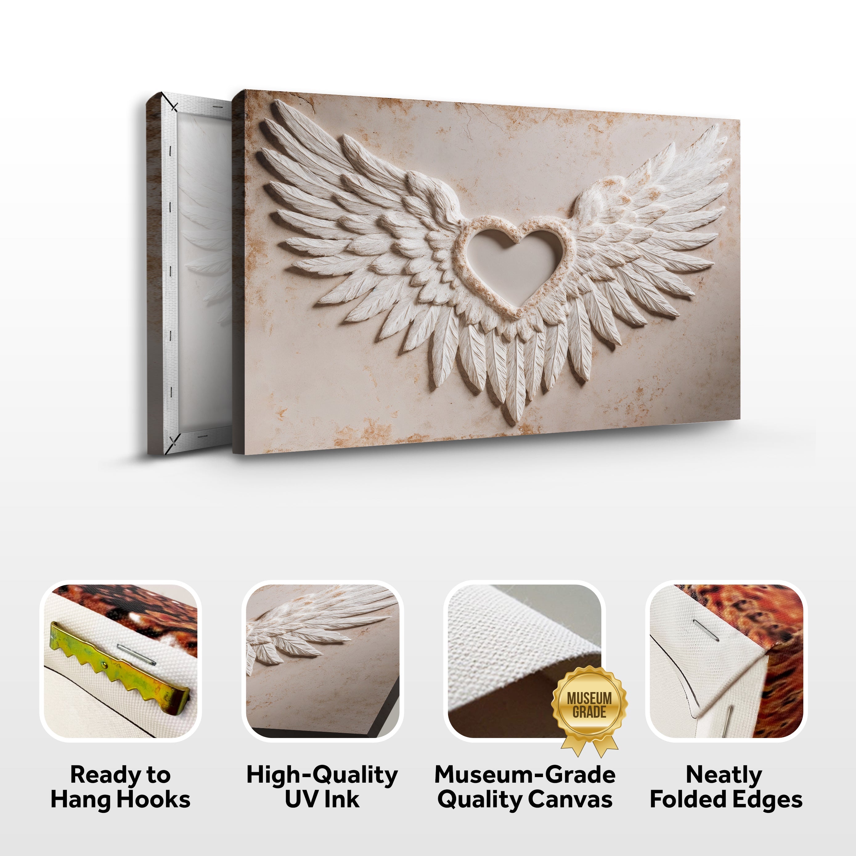 Wings of Love Abstract Wall Art II