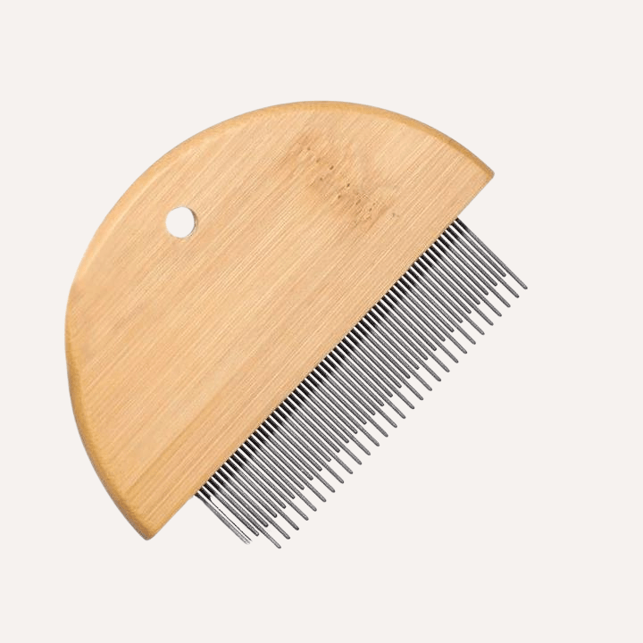 Tilley + Me Bamboo fur detangler and flea comb – Set of 2 | Gentle & Eco-Friendly for Dogs & Cats