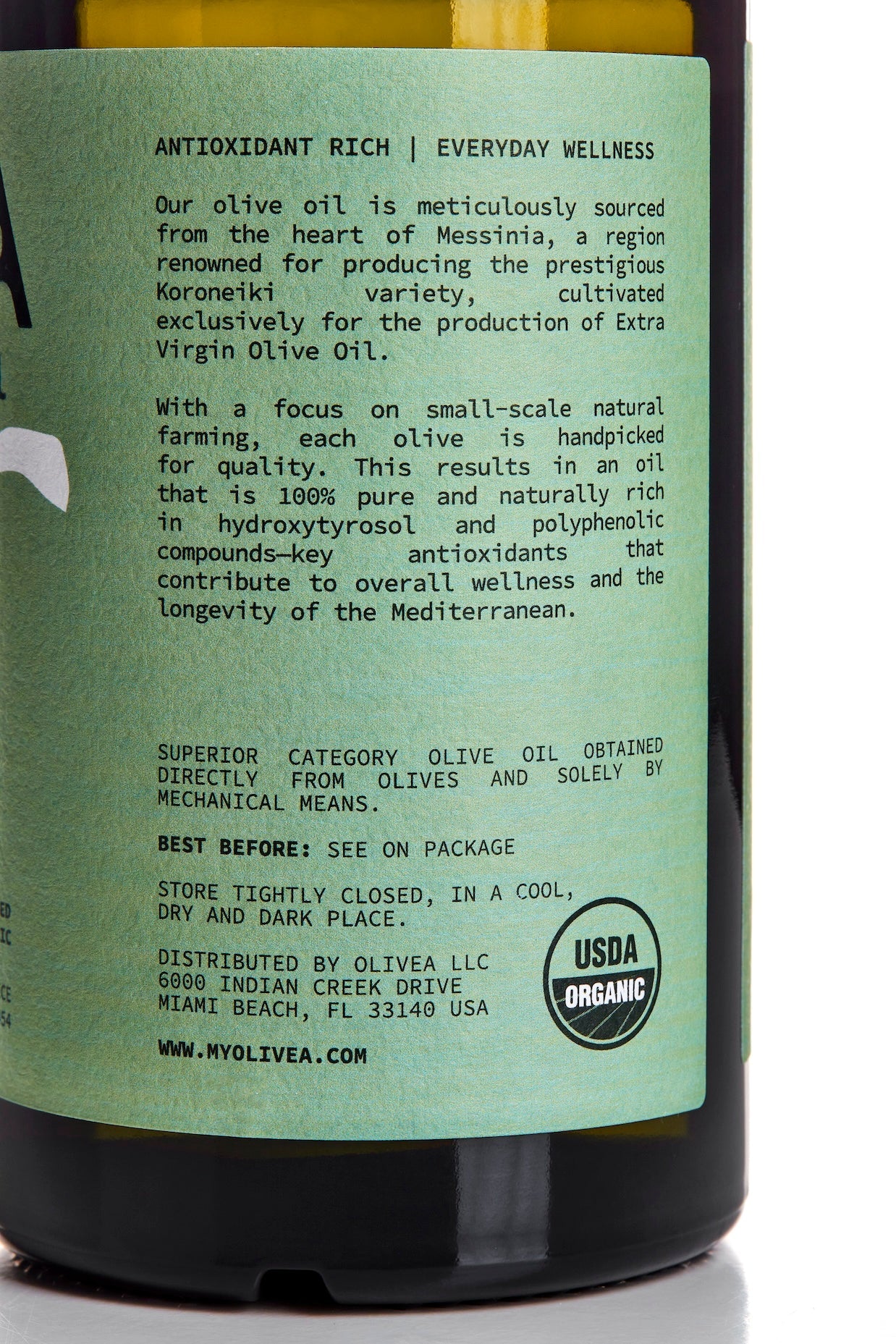 High Phenolic Extra Virgin Olive Oil — 500+ mg/kg Polyphenols