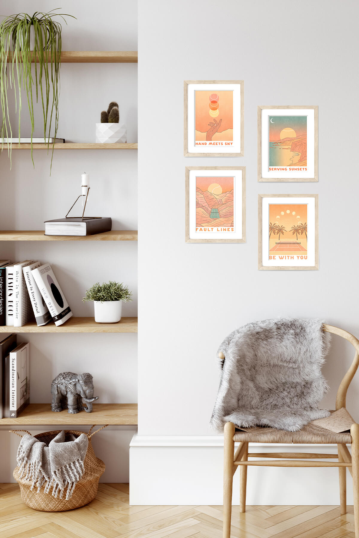 Hand Meets Sky Art Print
