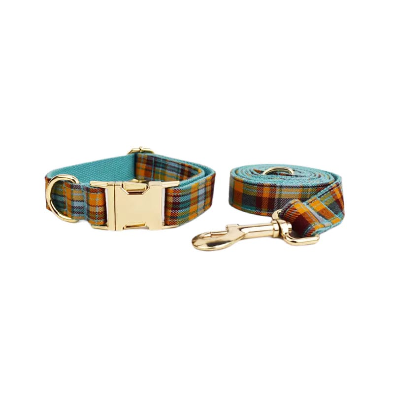Autumn Blue Plaid Set