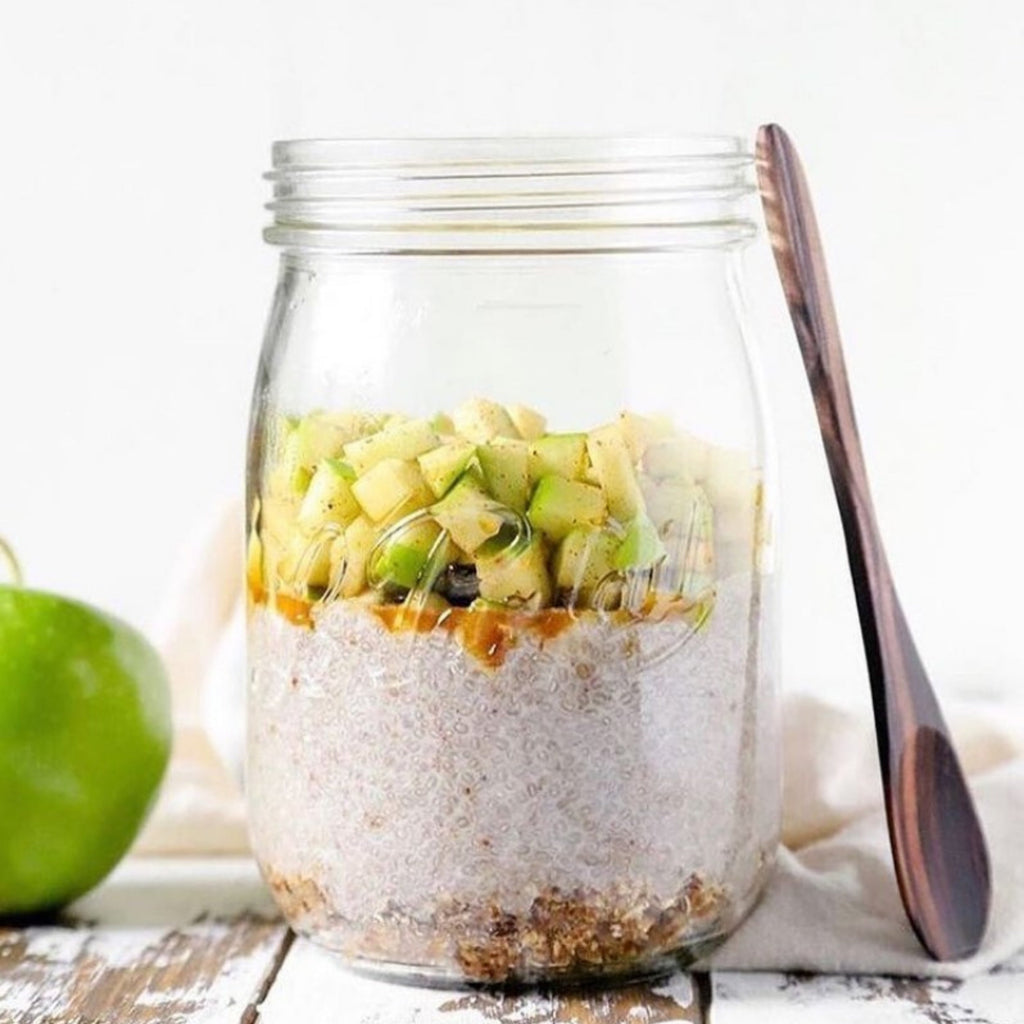Le Parfait Screw Top Jars, French Glass Storage Jars with Colorful Airtight Screw Lids