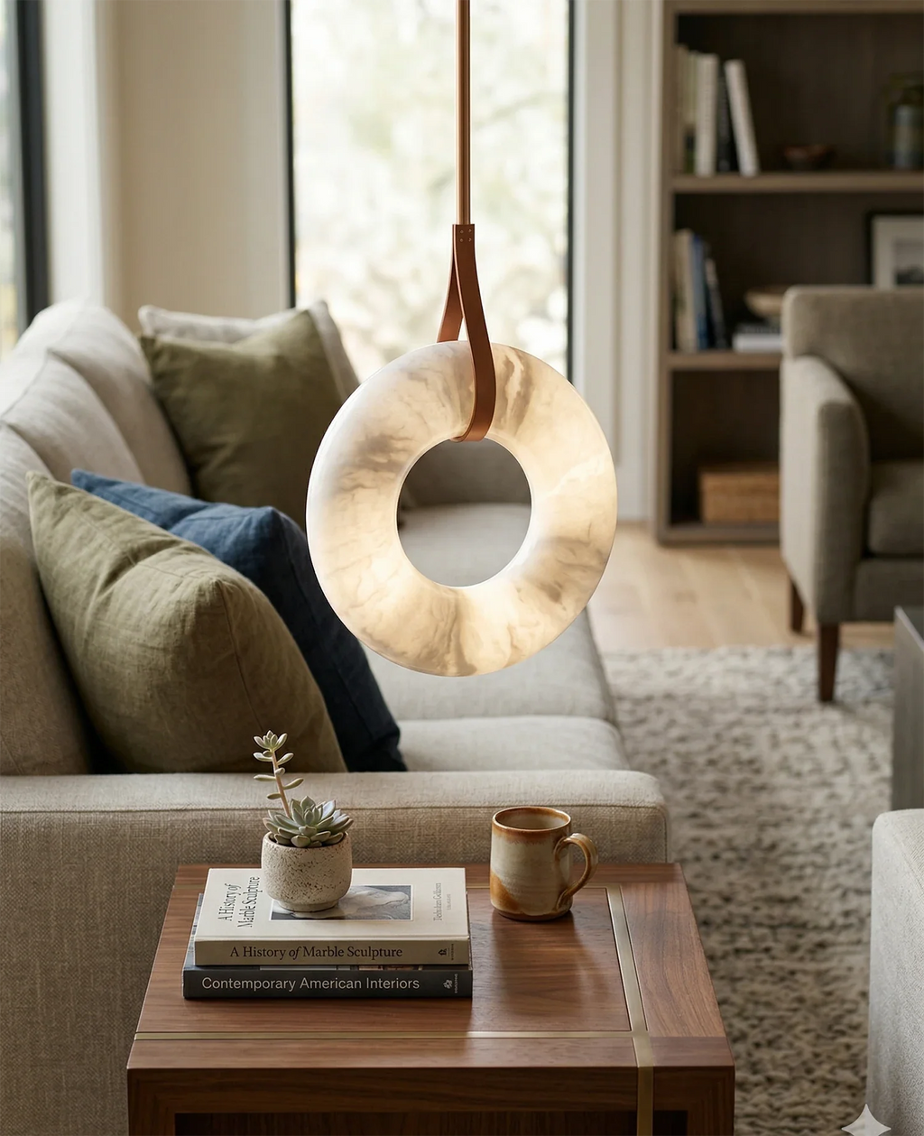 Oslo Alabaster Pendant Light