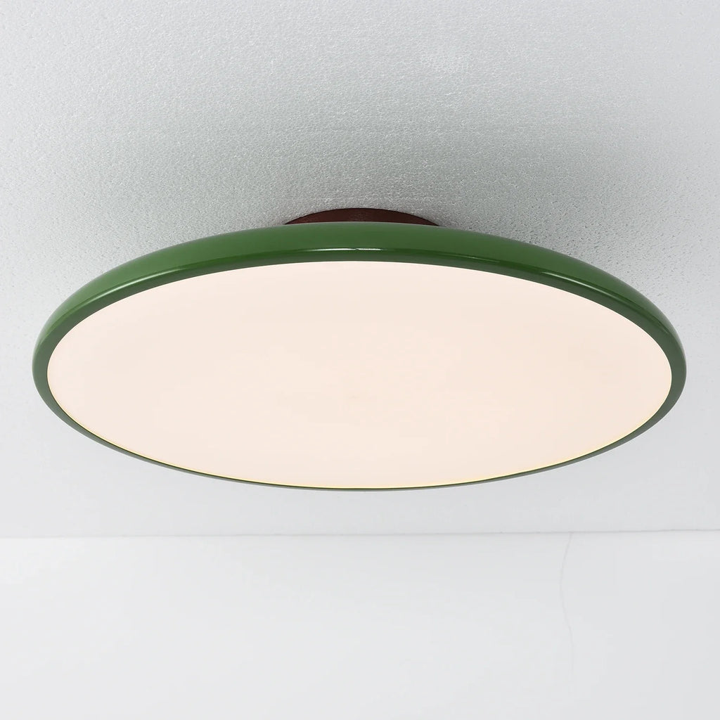 French Retro Cream Saucer Ceiling Lamp