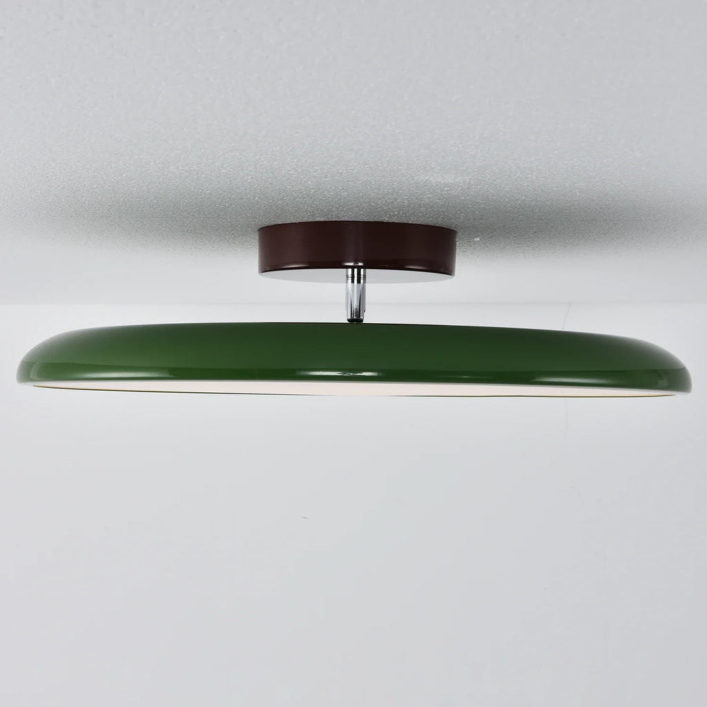 French Retro Cream Saucer Ceiling Lamp